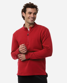 AllPro STF870 Men's Quarter-Zip Pullover (Red)