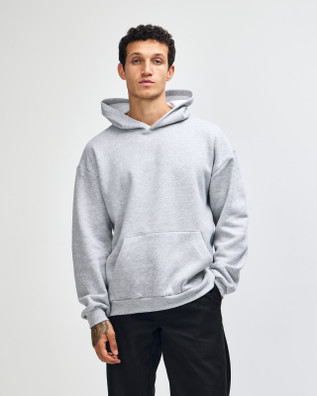 ReFlex Fleece Unisex Hoodie Front (Heather Grey)