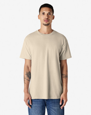 Gildan Adult Short Sleeve Crewneck T-Shirt 5000 (Sand) Gildan Adult Short Sleeve Crewneck T-Shirt 5000 (Sand)