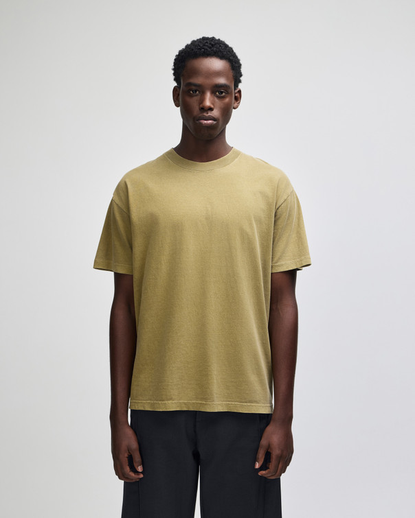 Heavyweight Cotton Unisex Garment Dyed T-Shirt (Faded Army)