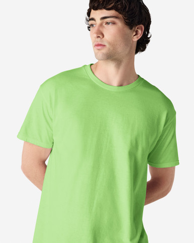 Glicine T-Shirt Uomo Gildan In Cenere – Taglie Forti Fino A 5XL, 100% Cotone