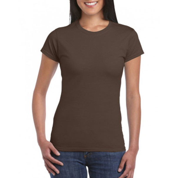 64000L Women's T-Shirt Front (Dark Chocolate)