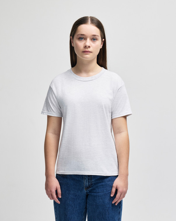 2001Y Fine Jersey Youth T-Shirt (Ash Grey)