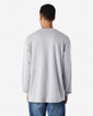 2400 Ultra Cotton Adult Long Sleeve T-Shirt Back (Sport Grey)