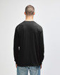 2400 Ultra Cotton Adult Long Sleeve T-Shirt Front (Black)