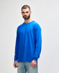 2400 Ultra Cotton Adult Long Sleeve T-Shirt Front (Royal)