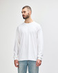 2400 Ultra Cotton Adult Long Sleeve T-Shirt Front (White)
