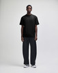 Pique Unisex Mockneck T-shirt (Black)