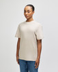 Pique Unisex Mockneck T-shirt (Bone)