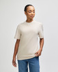 Pique Unisex Mockneck T-shirt (Bone)