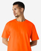 65000 Midweight Adult T-Shirt Close Up (Orange)
