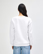 ReFlex Fleece Unisex Crewneck Sweatshirt Back (White )