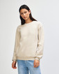 ReFlex Fleece Unisex Crewneck Sweatshirt Side (Bone)