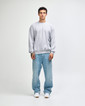 ReFlex Fleece Unisex Crewneck Sweatshirt Full (Heather Grey )
