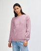 ReFlex Fleece Unisex Crewneck Sweatshirt Side (Blush)