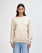 ReFlex Fleece Unisex Crewneck Sweatshirt Front (Bone)