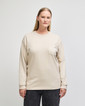 9410 Super Heavyweight Unisex Long Sleeve T-Shirt with Pocket (Bone)