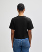 Womens Fine Jersey Boxy T-shirt (Black)