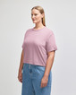 Womens Fine Jersey Boxy T-shirt (Blush)