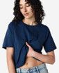 Womens Fine Jersey Boxy T-shirt (Sea Blue)
