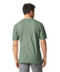 64000 Adult T-Shirt Back (Heather Military Green)