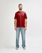 64000 Adult T-Shirt Full Length (Cherry Red)