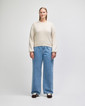 ReFlex Fleece Women's Crewneck Sweatshirt Crop (Bone)
