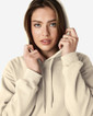 SF500 Midweight Fleece Adult Hoodie Close Up (Sand)