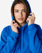 SF500 Midweight Fleece Adult Hoodie Close Up 2 (Royal)