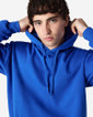 SF500 Midweight Fleece Adult Hoodie Close Up (Royal)