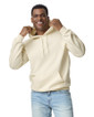 SF500 Midweight Fleece Adult Hoodie Close Up (Off White)