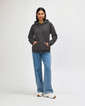 SF500 Midweight Fleece Adult Hoodie Front (Charcoal)