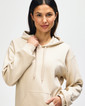 SF500 Midweight Fleece Adult Hoodie Front (Sand)