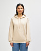 SF500 Midweight Fleece Adult Hoodie Front (Sand)