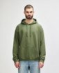SF500 Midweight Fleece Adult Hoodie Front (Military Green)