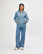 SF500 Midweight Fleece Adult Hoodie Front (Stone Blue)