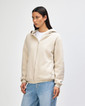 ReFlex Fleece Unisex Zip Hooded Sweatshirt Side (Bone)