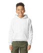 SF500B Midweight Fleece Youth Hoodie Front (White)