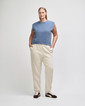 Women's Garment Dyed Muscle T-shirt (Faded Navy)