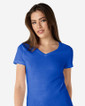 64V00L Women's V-Neck T-Shirt Front (Royal)