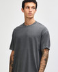 Heavyweight Cotton Unisex Garment Dyed T-Shirt Crop (Faded Black)