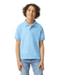 8800B DryBlend Youth Polo Front (Light Blue)