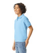 8800B DryBlend Youth Polo Side (Light Blue)