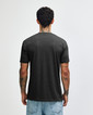 TR401 Tri-Blend Unisex Track T-Shirt Close Up (Tri-Black)