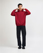 ReFlex Fleece Unisex Hoodie Full (Cardinal)