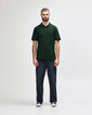 64800 Adult Pique Polo Full Length (Forest Green)