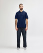 64800 Adult Pique Polo Full Length (Navy)