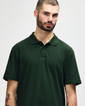 64800 Adult Pique Polo Close Up (Forest Green)