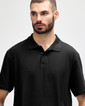64800 Adult Pique Polo Close Up (Black)