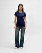 Ladies T-Shirt 5000L Full (Navy)